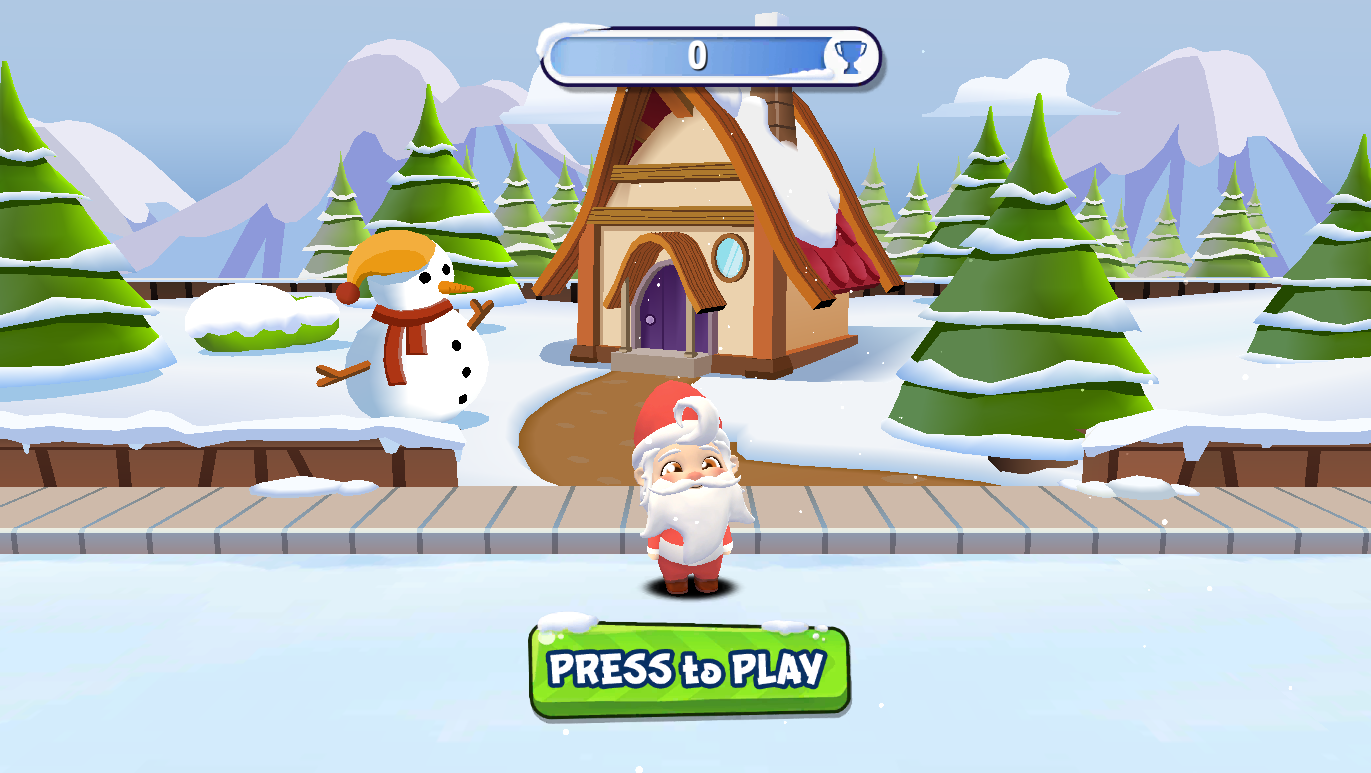 Santa Run Game Screenshot